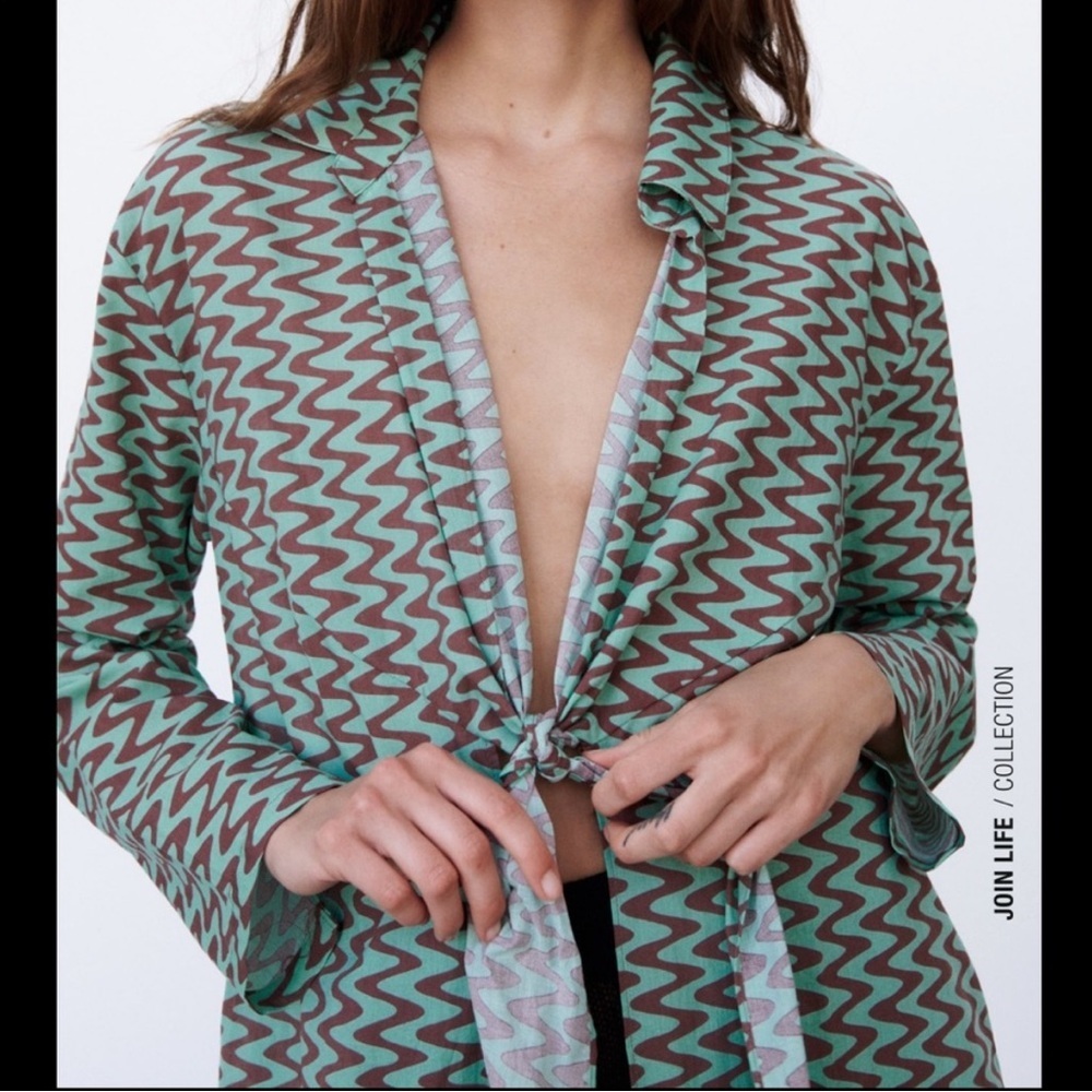 Zara Printed Tunic Size S